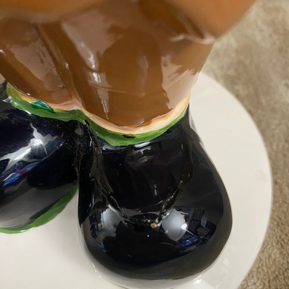 10” Halloween Pumpkin Ceramic Decorative Statue Bowl - Picture 11 of 16